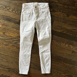 L'AGENCE "Margot" 2294LMD High Rise Skinny Women White Jeans 24
